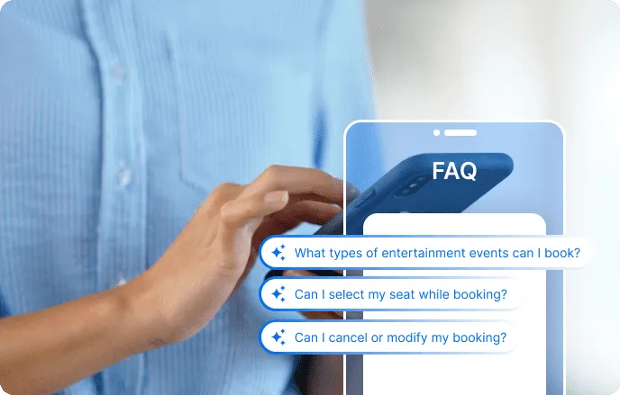 Chatbot answering questions about entertainment performances